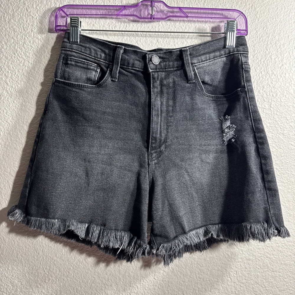 Just Black Denim JBD Keeper Shorts Womens Medium 28‎ High Rise Distressed 🇺🇸